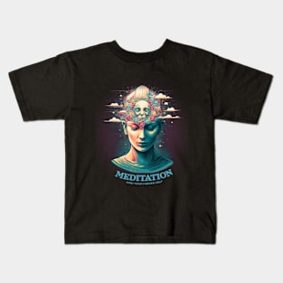 Meditation - find your hidden self Kids T-Shirt